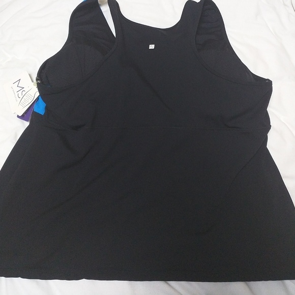NWT black color block workout tank by Miraclesuit - Picture 3 of 3